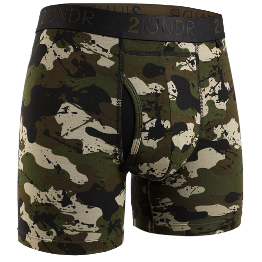 2 UNDR Swing Shift 6" Boxer Brief in Army