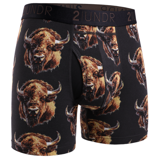 2 UNDR Swing Shift 6" Boxer Brief in Mike Bison