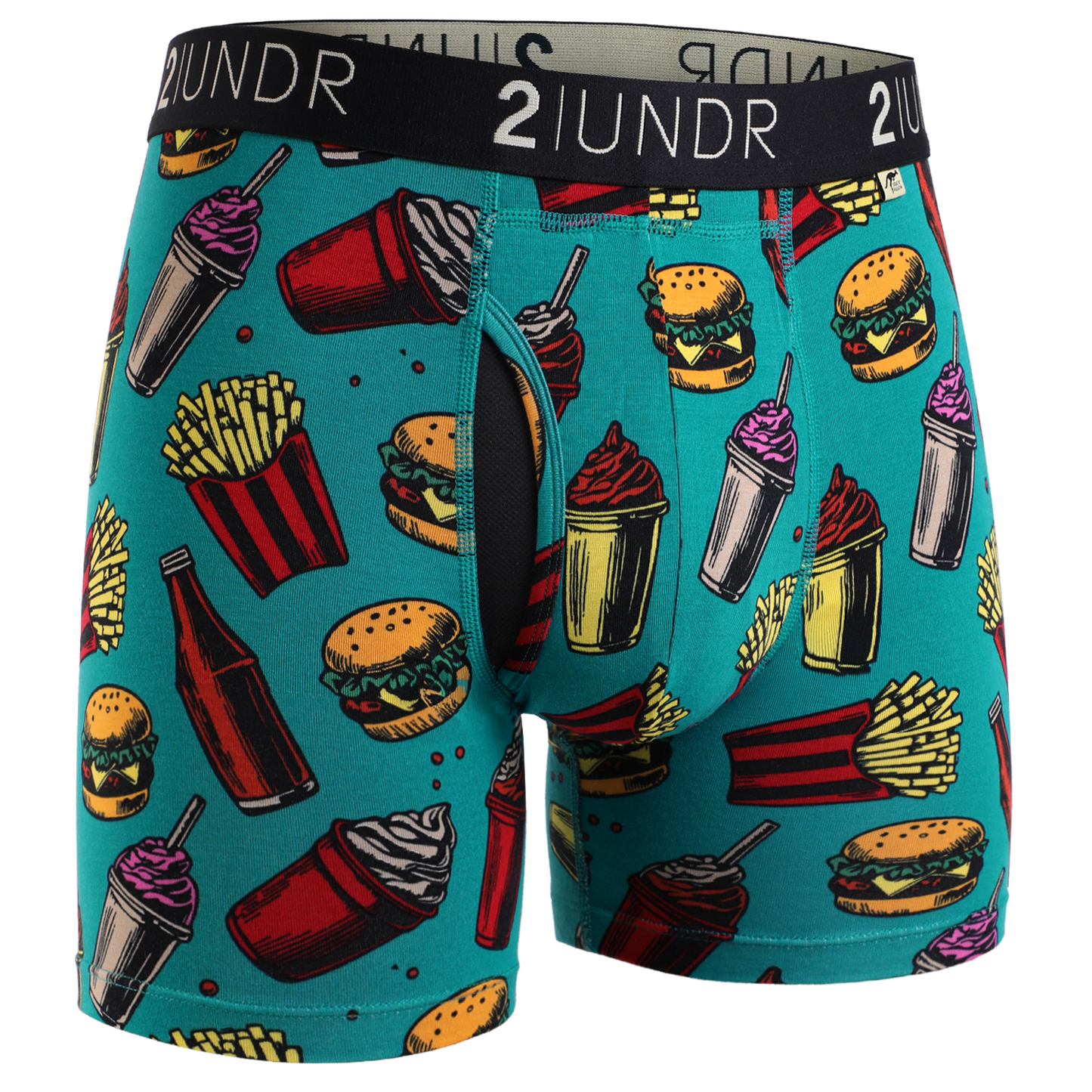 2 UNDR Swing Shift 6" Boxer Brief in Drive Thru