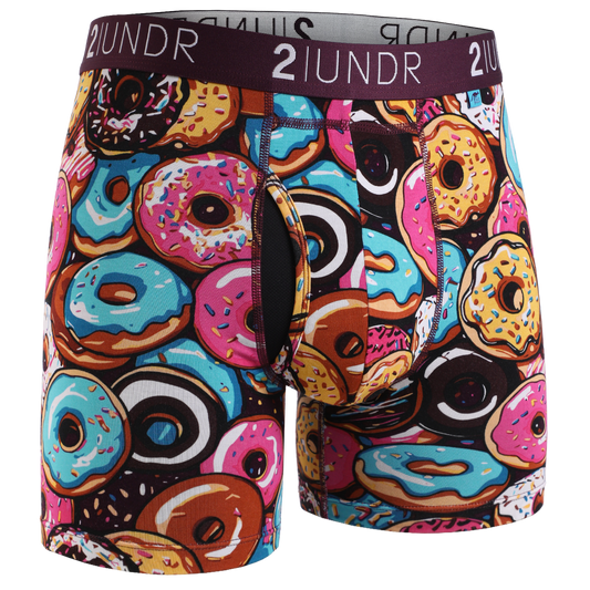 2 UNDR Swing Shift 6" Boxer Brief in Glazed and Confused