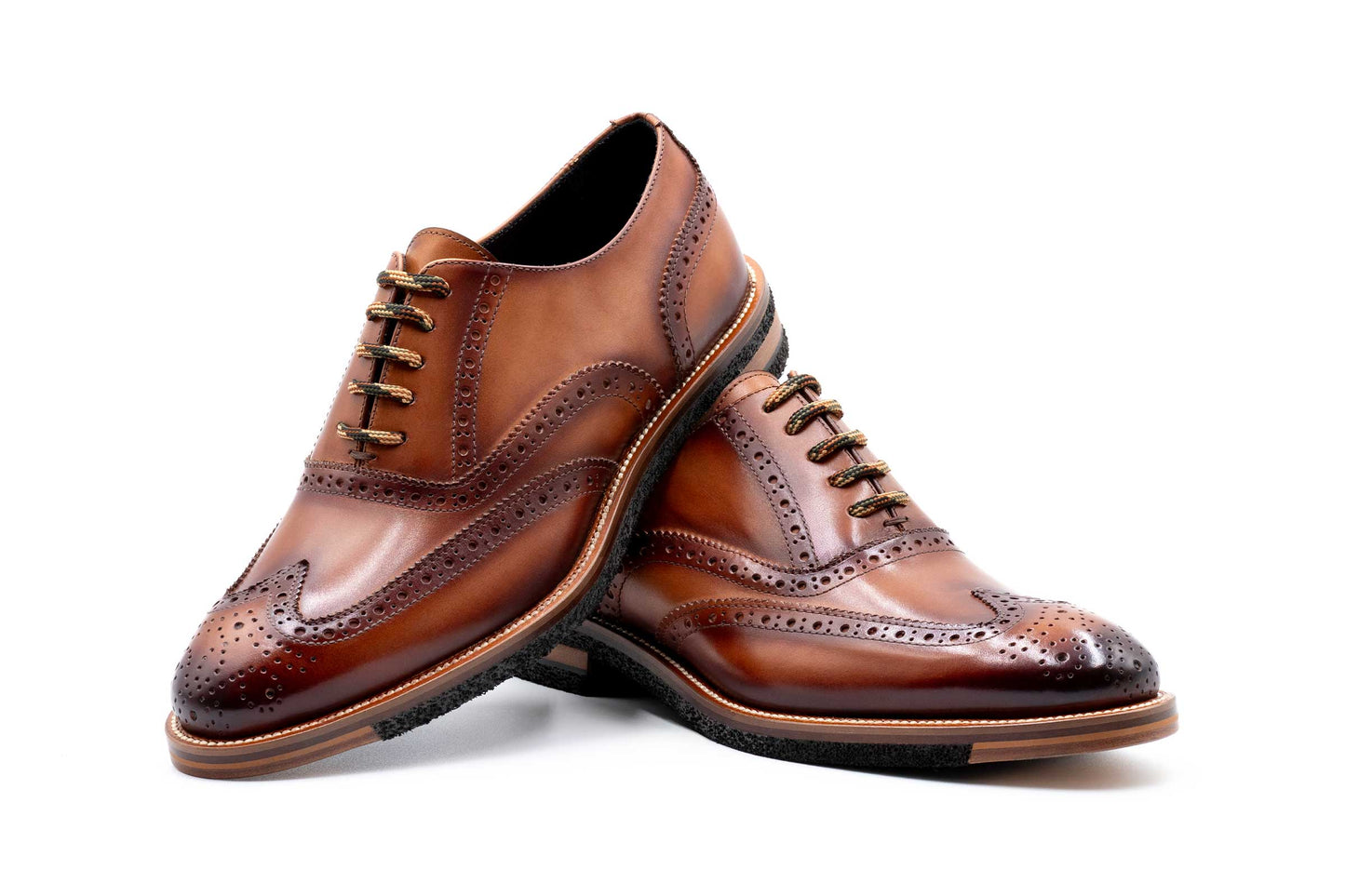 Martin Dingman Tuscan Italian Saddle Leather Wingtip - Whisky