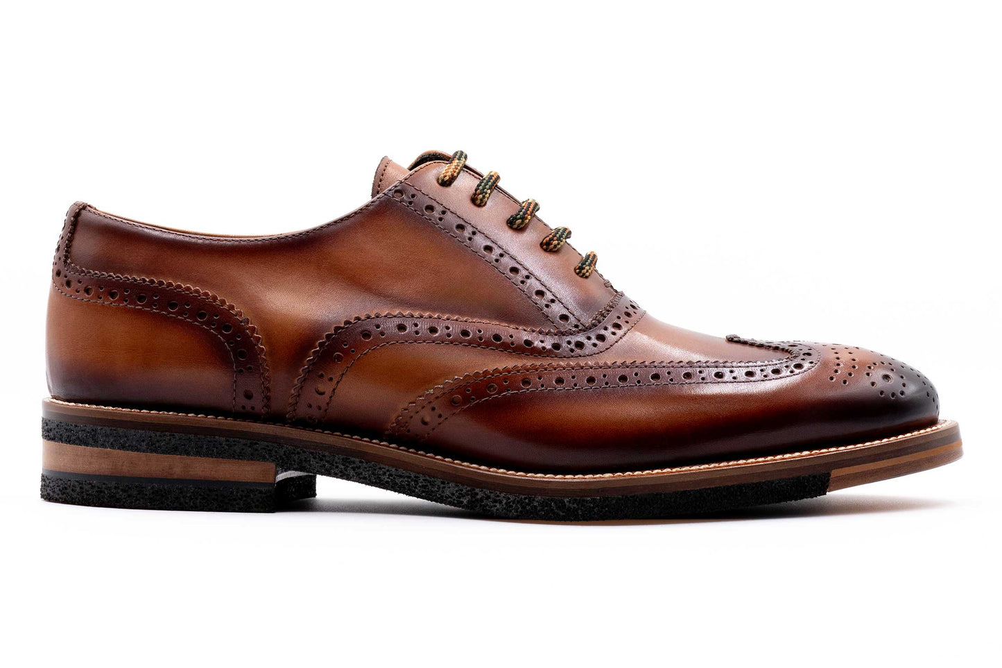 Martin Dingman Tuscan Italian Saddle Leather Wingtip - Whisky