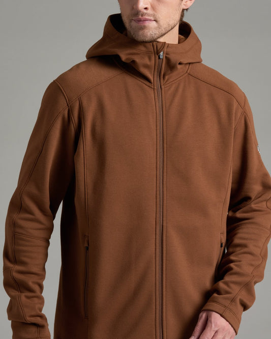 Kuhl Mens Spekter Full Zip Hoody in Saddle Brown