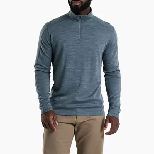 Kuhl Mens Invigoratr Quarter Zip in Slate Blue