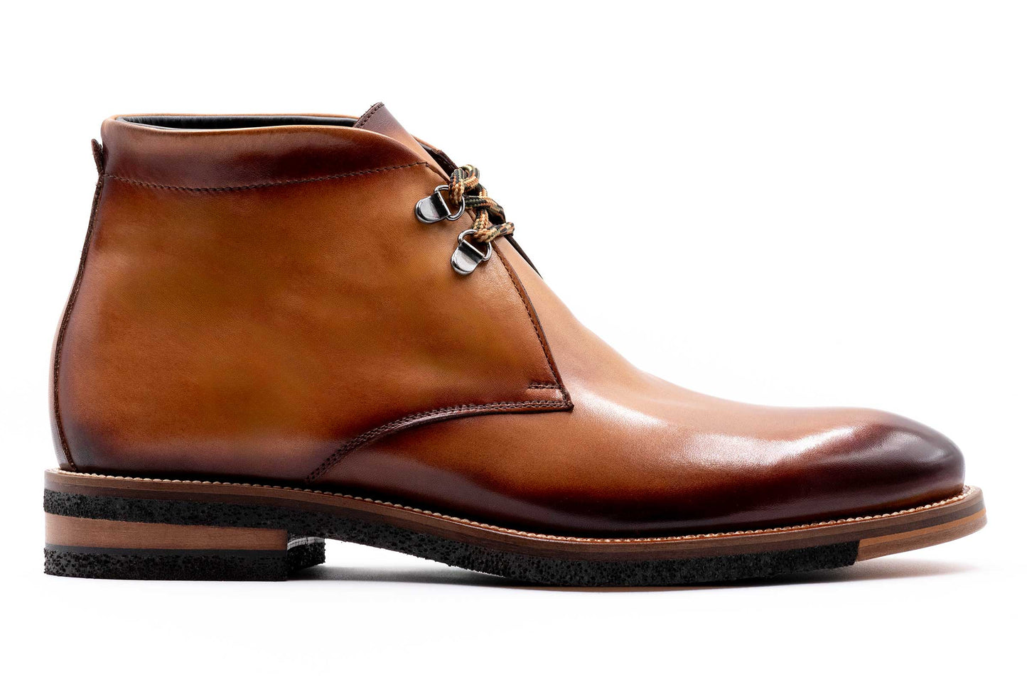 Martin Dingman Tuscan Italian Calf Leather Chukka Boots - Whisky