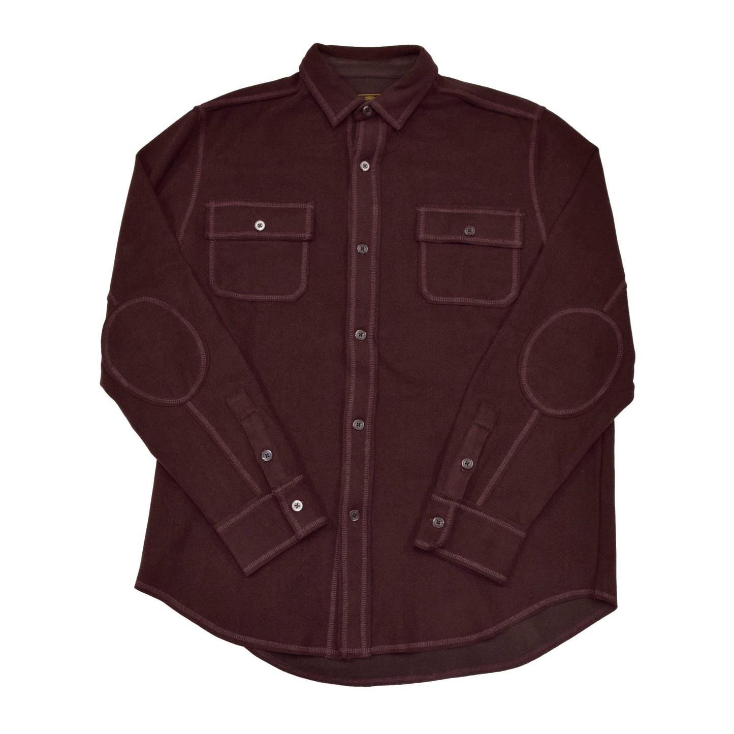 F/X Fusion Butter Soft Sueded Shirt Jacket in Burgandy