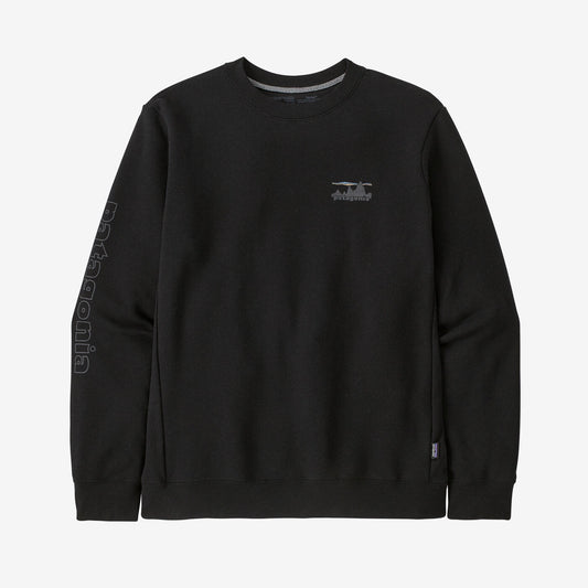 Patagonia Mens '73 Skyline Uprisal Crew Sweatshirt in Ink Black