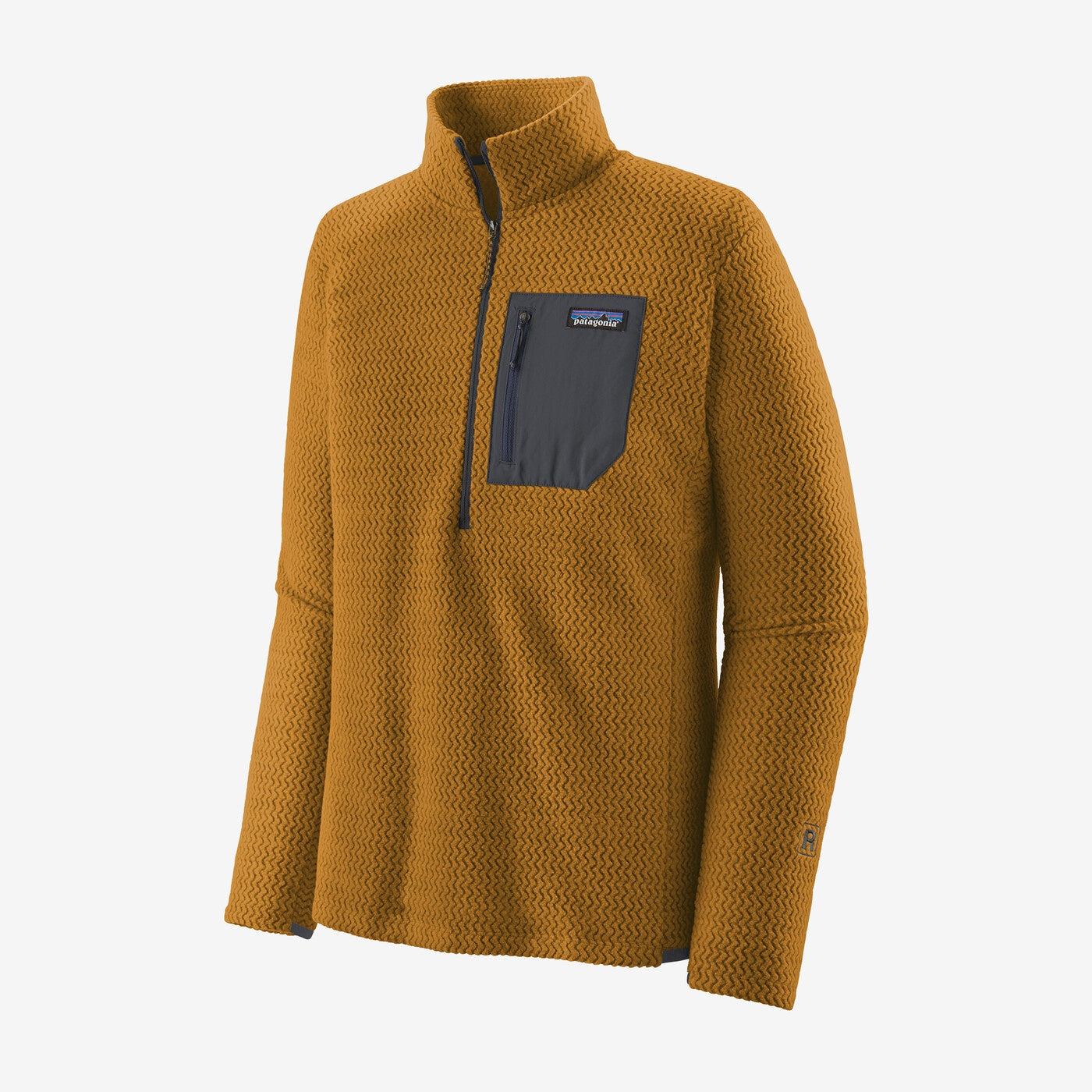 Patagonia Mens R1 Air Zip Neck in Raptor Brown