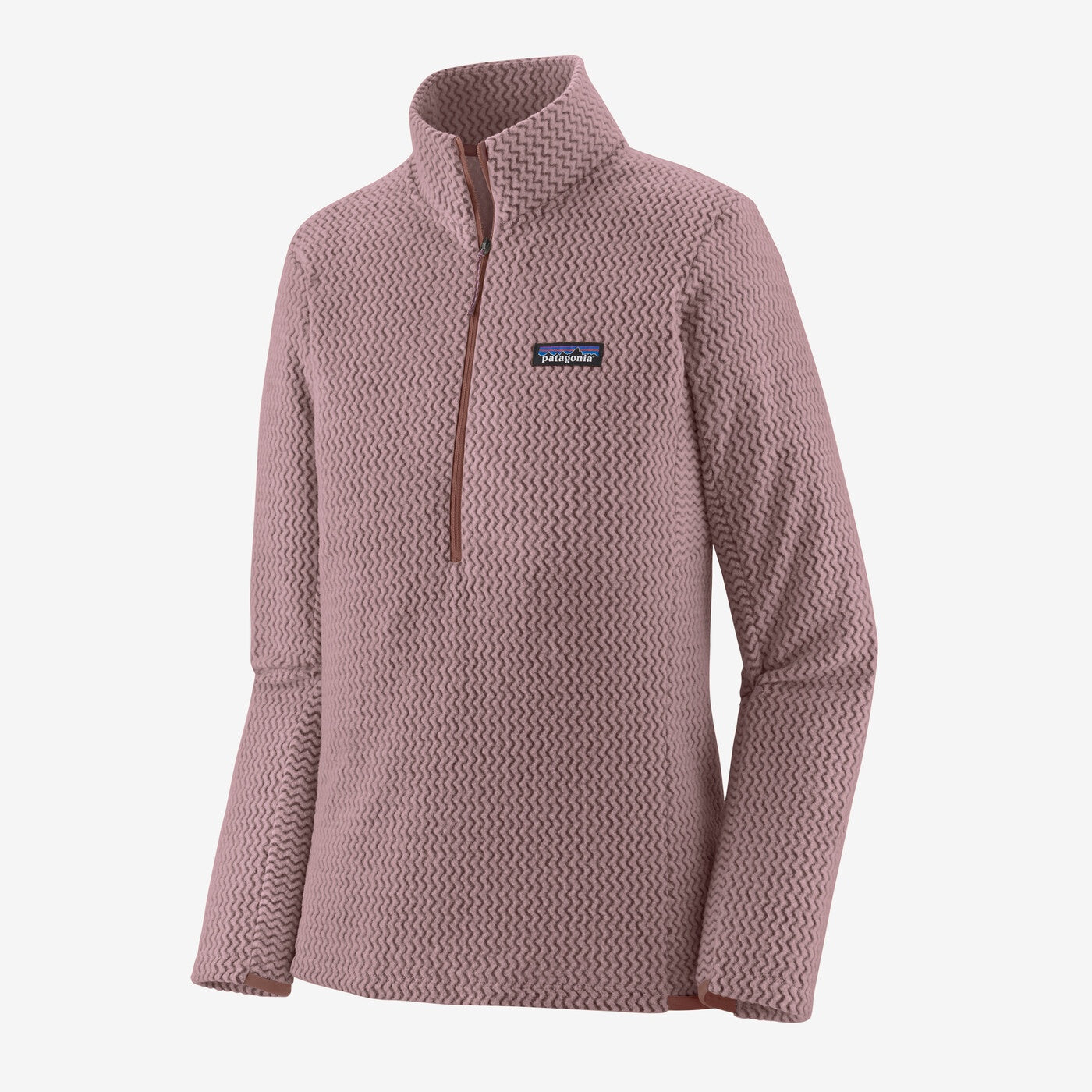 Womens Patagonia R1 Air Zip Neck in Stormy Mauve