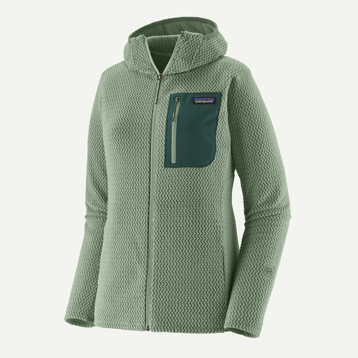 Womens Patagonia R1 Air Full-Zip Hoody in Ellwood Green