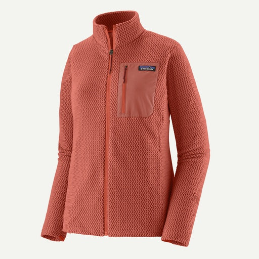 Womens Patagonia R1 Air Jacket in Potters Red