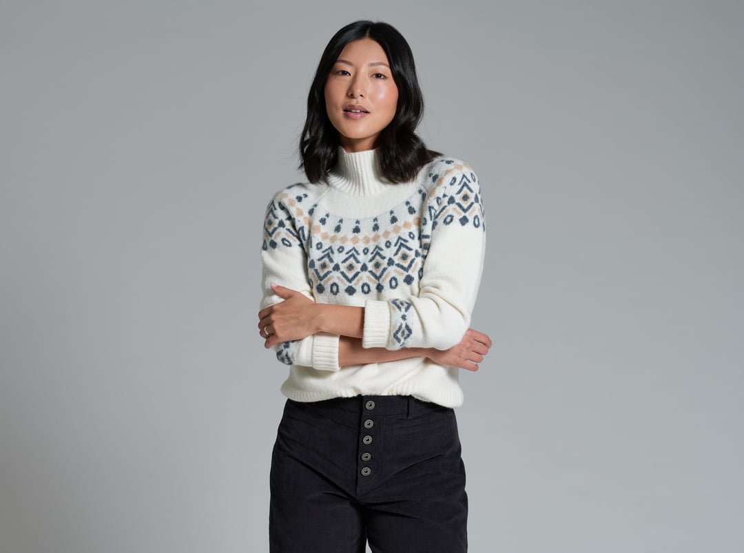 Womens Kuhl Alpina Sweater in Alpine White