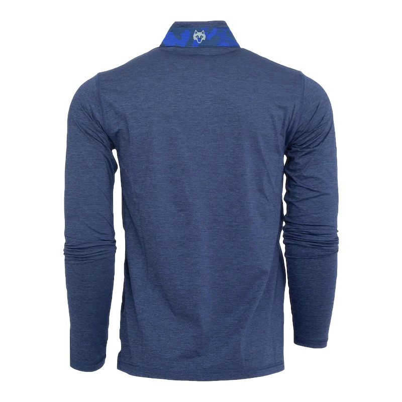 Greyson WVU Guide Sport Quarter Zip in Maltese Blue