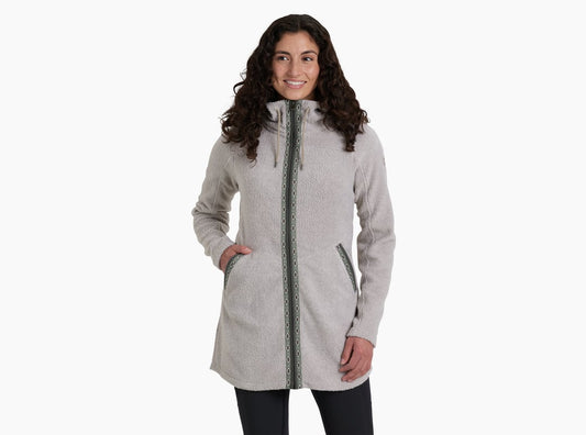 Womens Kuhl Hygge Long Jacket in Natural