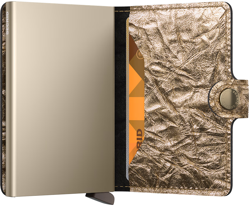 Secrid Miniwallet Crunch in Gold