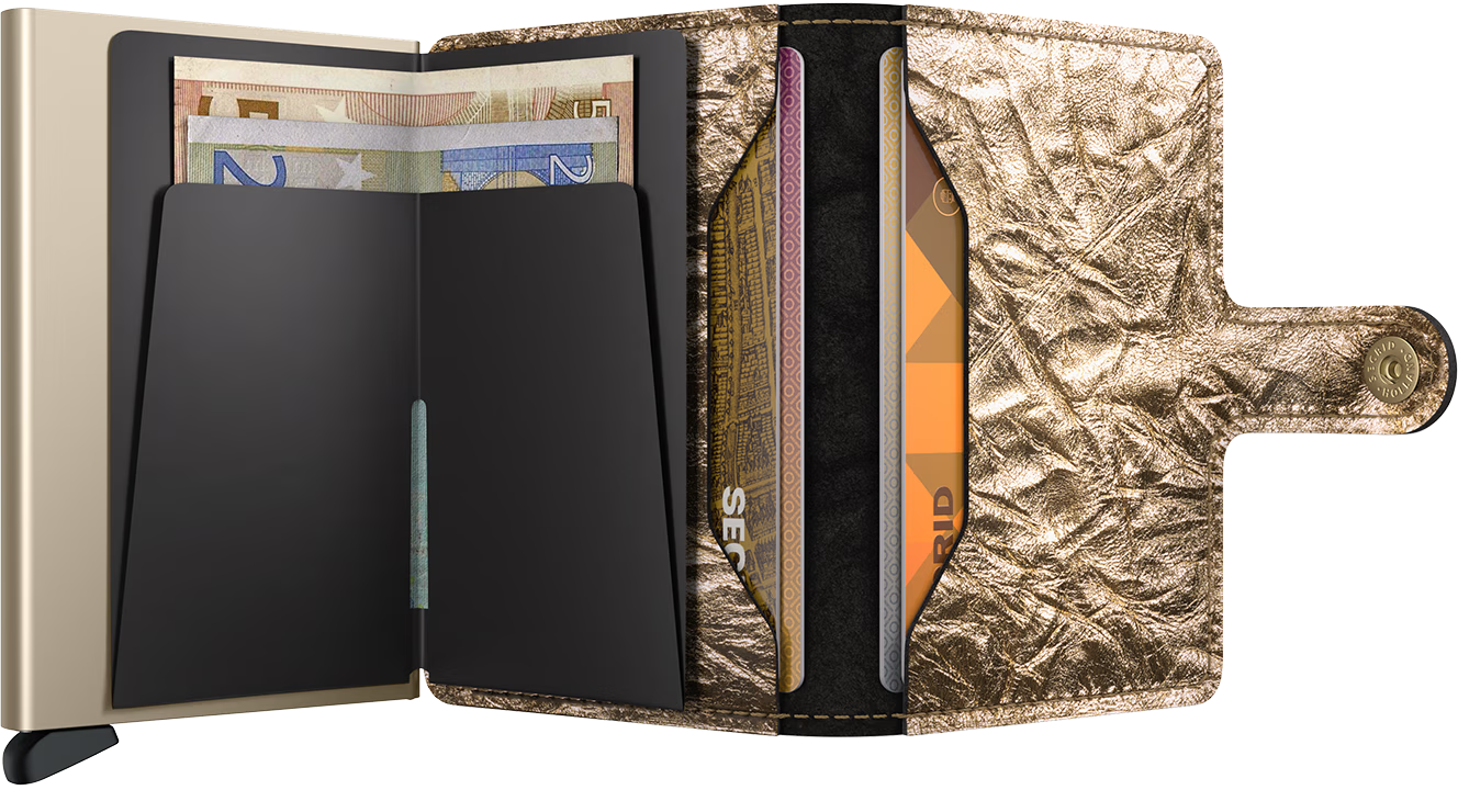 Secrid Miniwallet Crunch in Gold