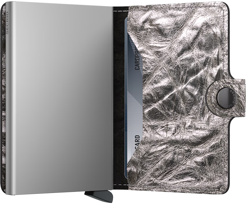 Secrid Miniwallet Crunch in Silver