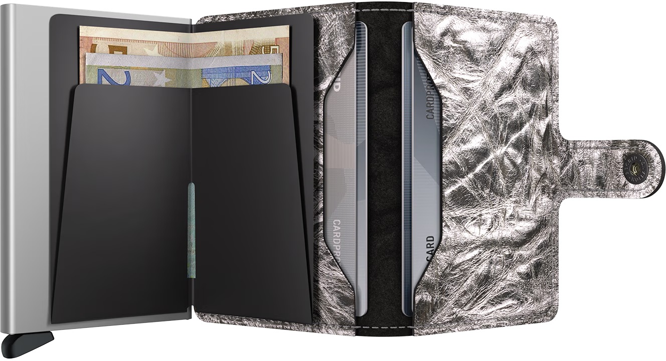 Secrid Miniwallet Crunch in Silver