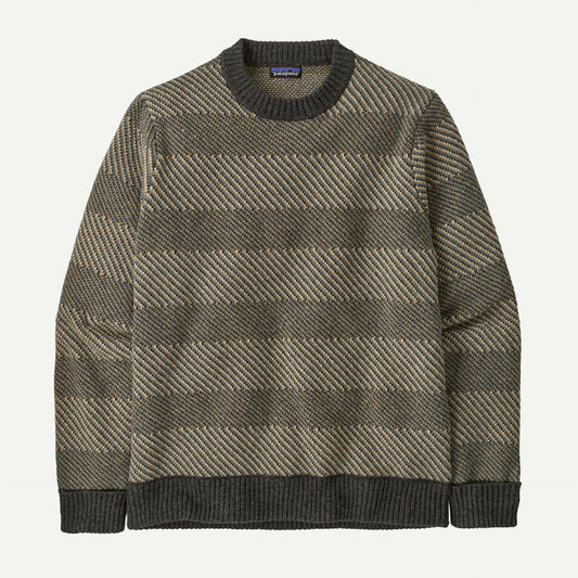Patagonia Mens Recycled Wool-Blend Sweater in Longshore: Forge Grey