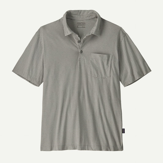 Patagonia Mens Daily Polo in Twin Rope: Forever Grey