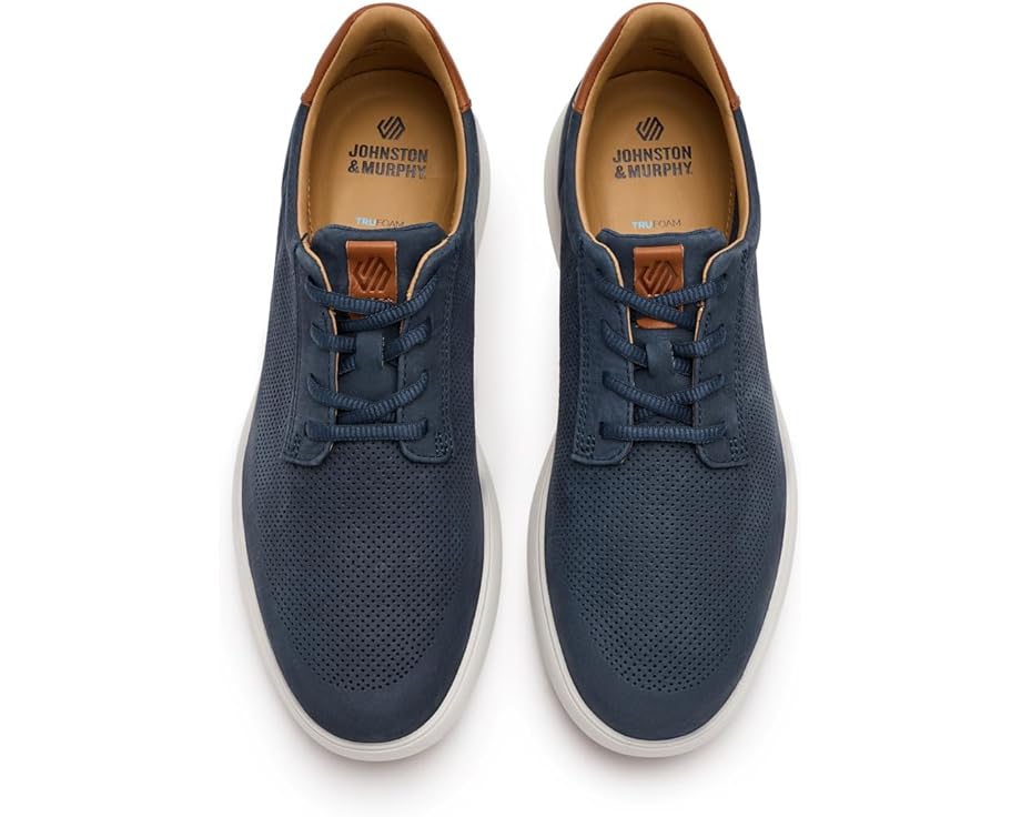 Johnston & Murphy Ackerson Knit Plain Toe Sneaker in Navy