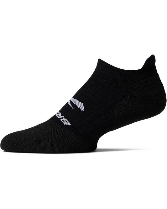 Womens Brooks Ghost No-Show Socks in Black