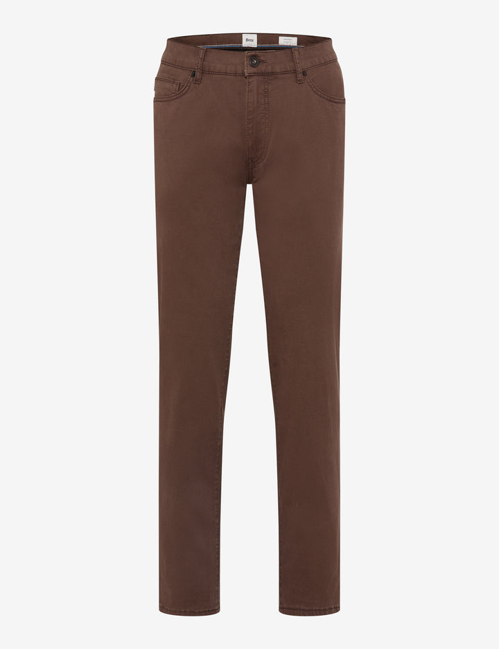 Brax Cadiz Marathon 5 Pocket Pant in Chocolate