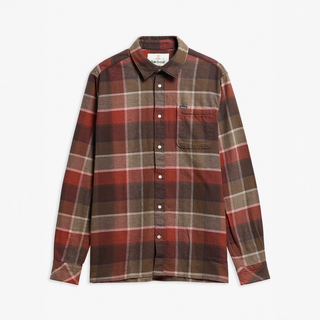 Barbour Mens Copswell Relaxed Fit Sporshirt in Beech