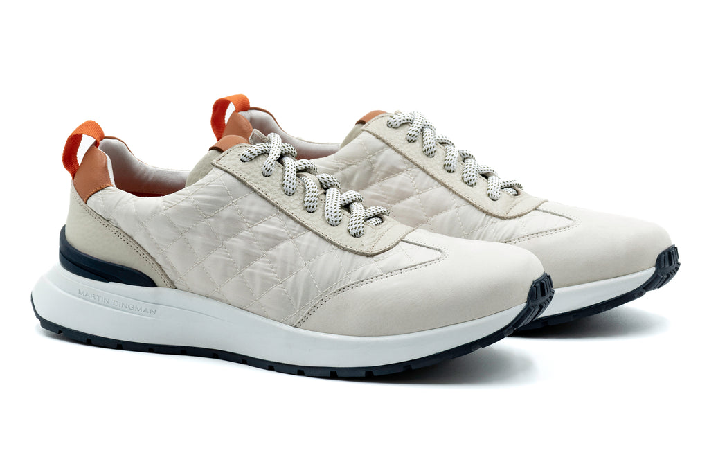 Martin Dingman Marathon Lightweight Nylon Sneaker in White