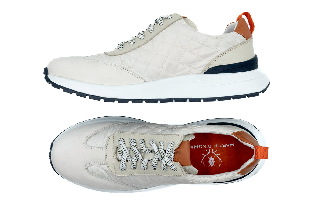 Martin Dingman Marathon Lightweight Nylon Sneaker in White