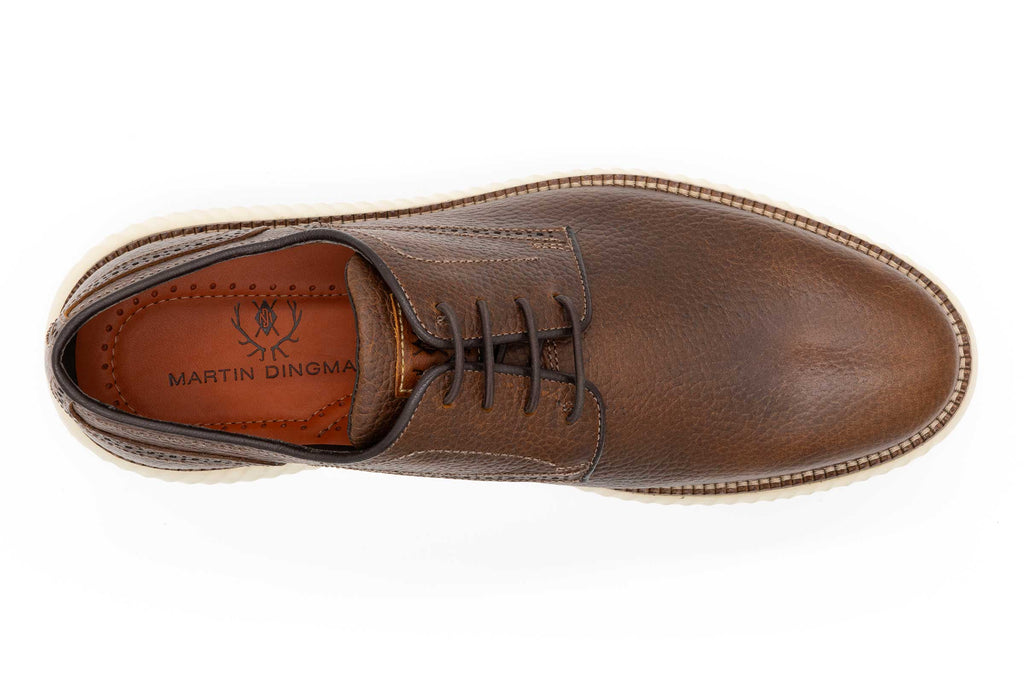 Martin Dingman Countryaire Water Buffalo Plain Toe Shoe in Oak