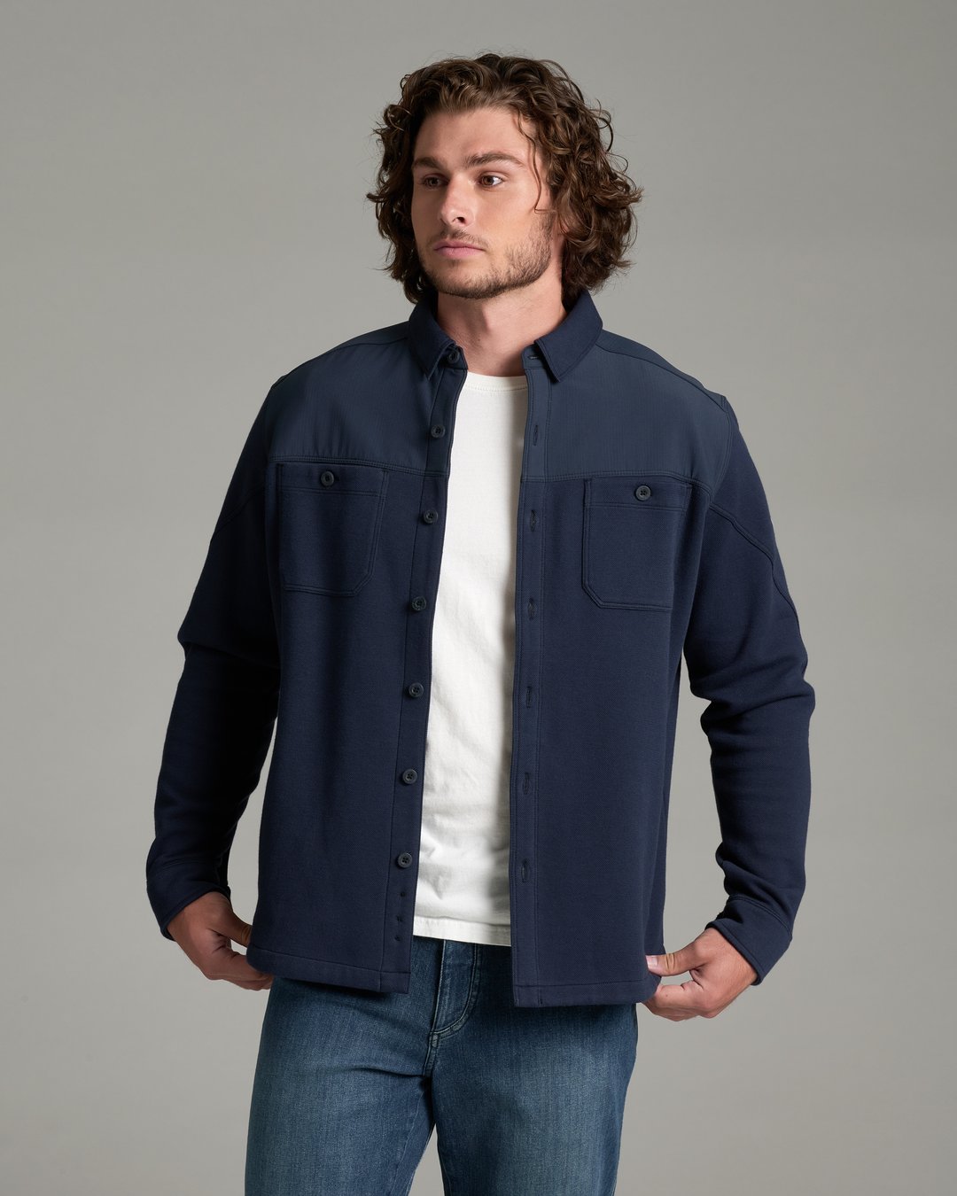 Kuhl Mens Relentr Shirt-Jacket in Pirate Blue