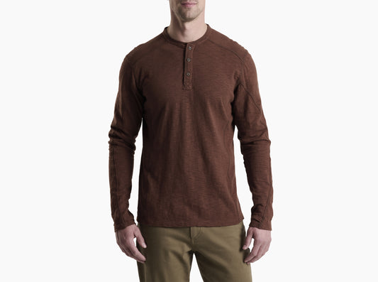 Kuhl Mens Rukus Henley in Rustic Brick