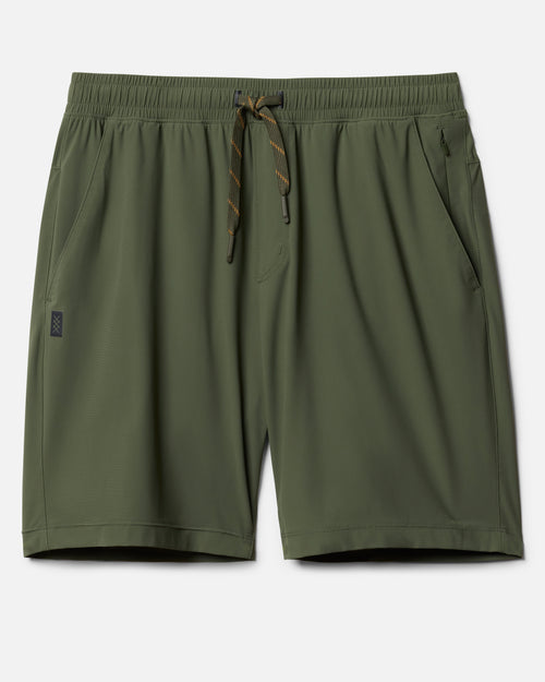 Rhone Mens Reign Short Sleeve Shirt in Lichen Green