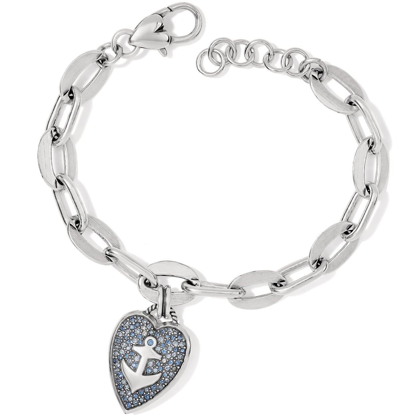 Womens Brighton Anchor And Soul Link Bracelet