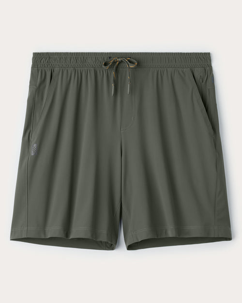 Rhone Mens 7" Unlined Pursuit Short in Olive Shadow