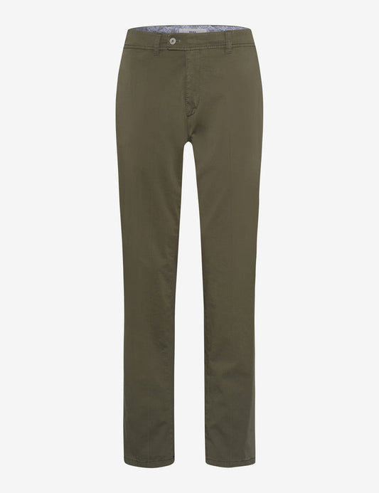 Brax Kapok Hi Flex Chino Pant in Olive