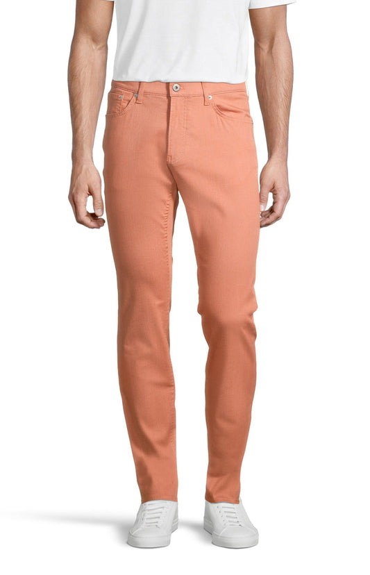 Brax Chuck Hi Flex Light 5 Pocket Pant in Peach