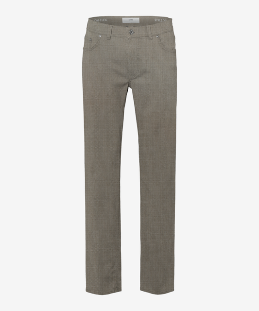 Brax Chuck Two-Tone Flex Pant in Nougat