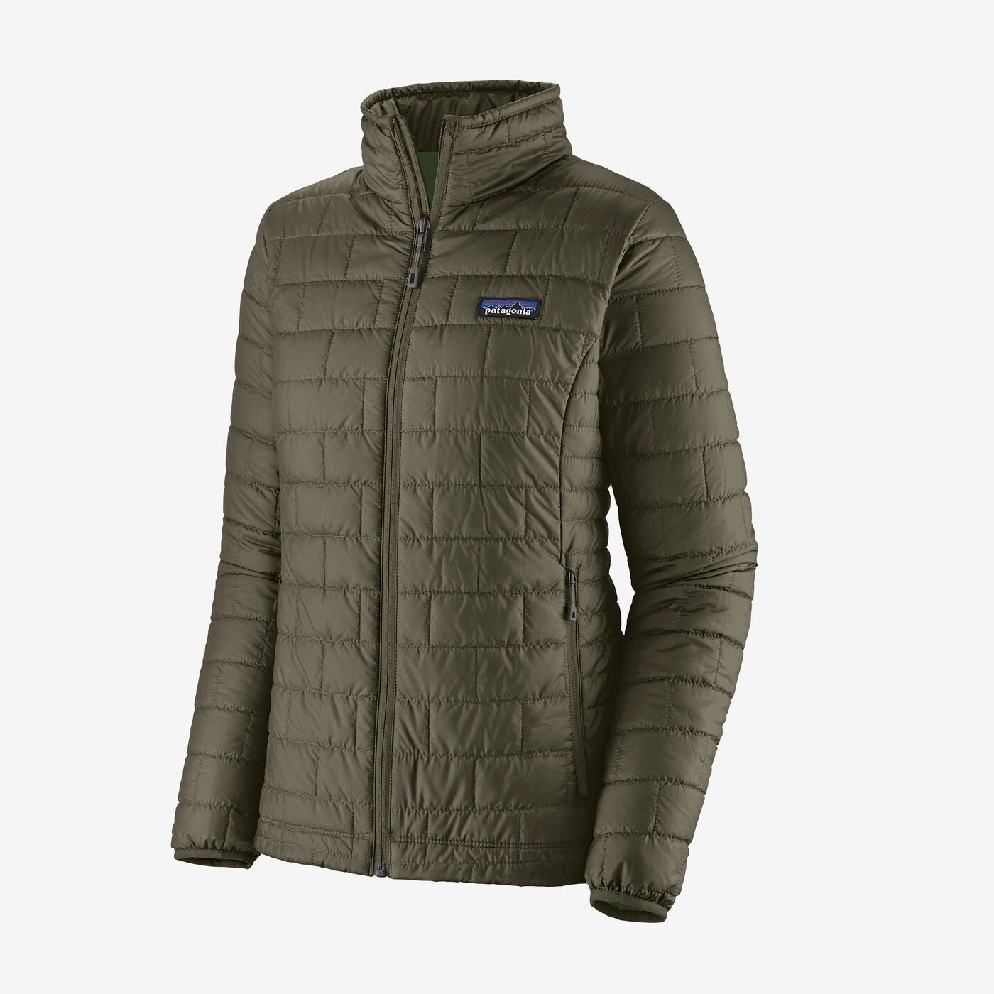 Womens Patagonia Nano Puff Jacket in Pine Needle Green