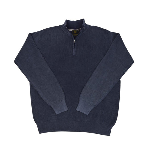 F/X Fusion Sandwashed Baby Thermal Quarter Zip in Midnight
