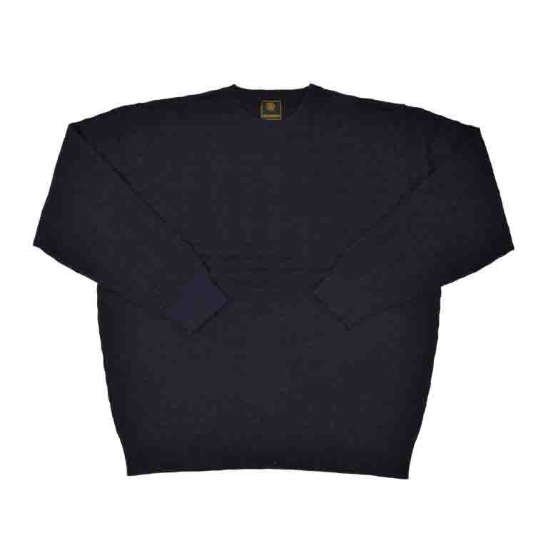 F/X Fusion Textured Crewneck Sweater in Navy
