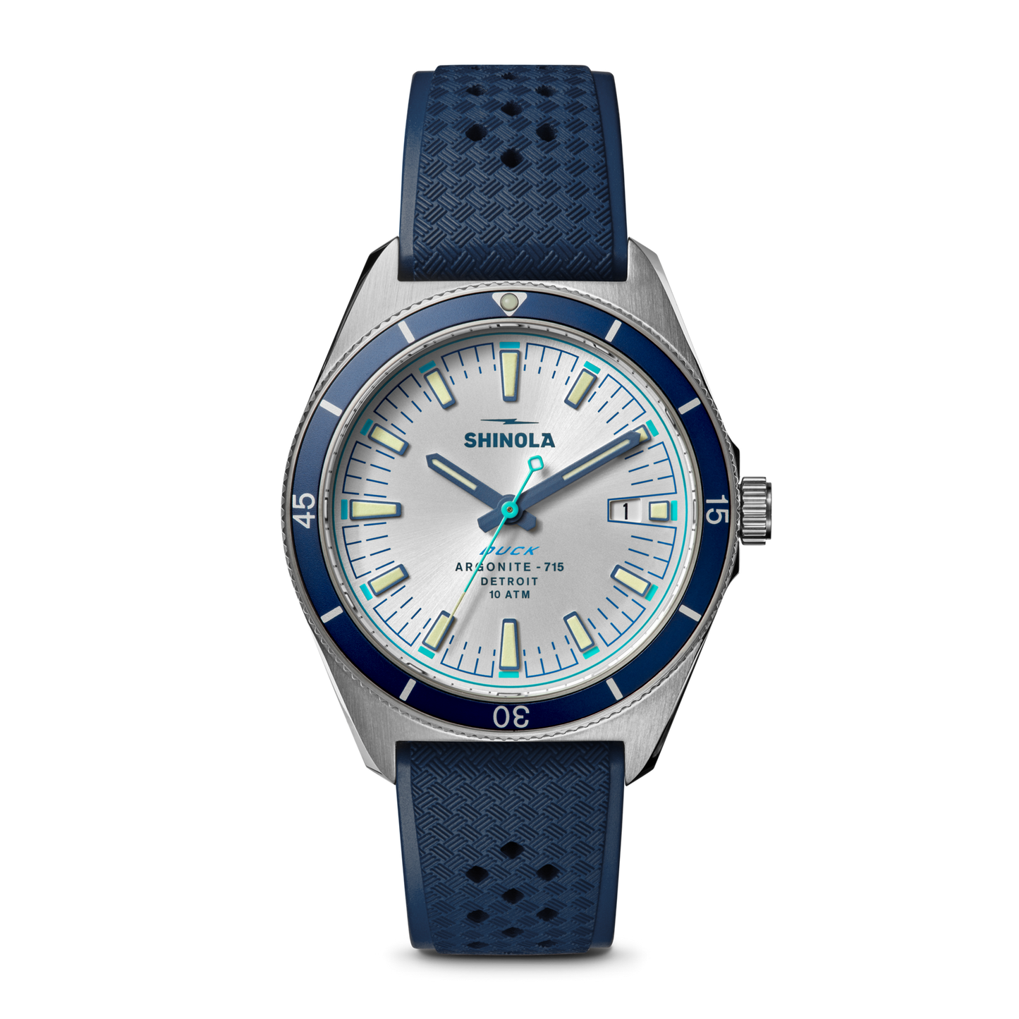 Shinola Duck 40mm Sport Watch in Midnight Blue