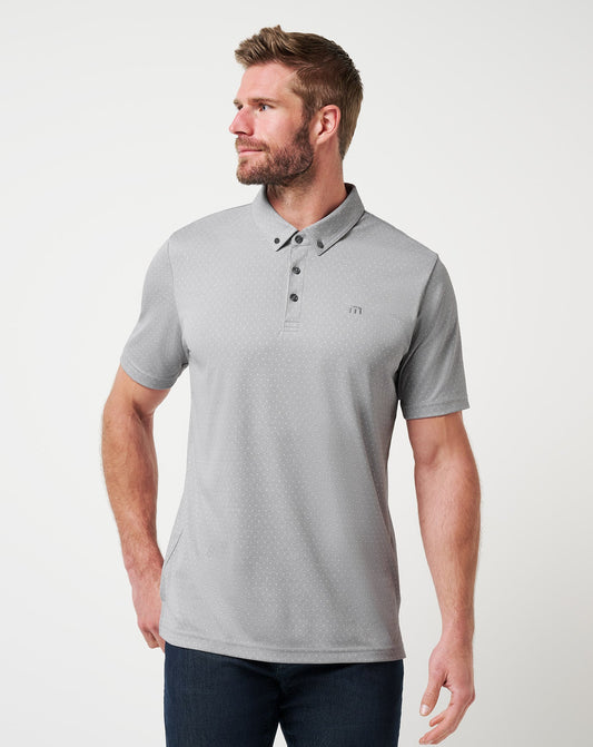 Travis Mathew Handsome Town 3.0 Polo in Light Grey