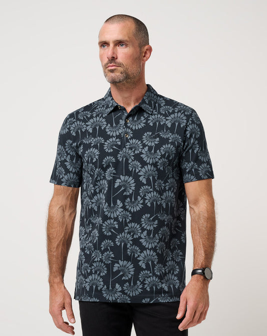Travis Mathew Comfortknit Breeze Polo in Total Eclipse