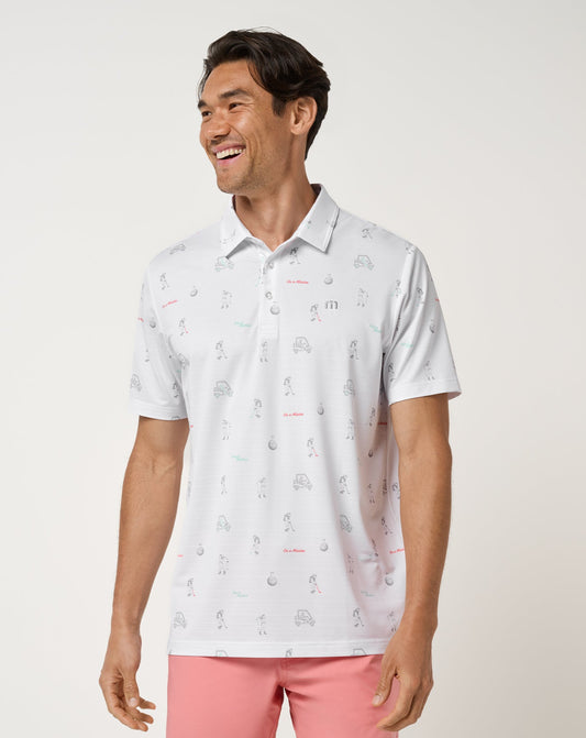 Travis Mathew On a Mission Polo in White
