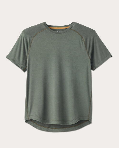 Rhone Mens Atmosphere Short Sleeve Tee in Olive Shadow