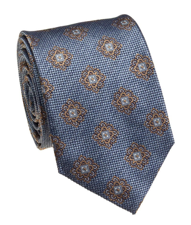 Pacific Silk 100% Silk Necktie in Blue Clip