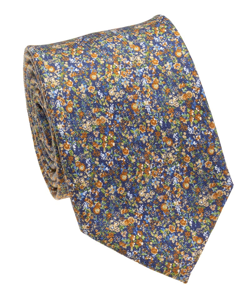 Pacific Silk 100% Silk Necktie in Green Abstract Pattern