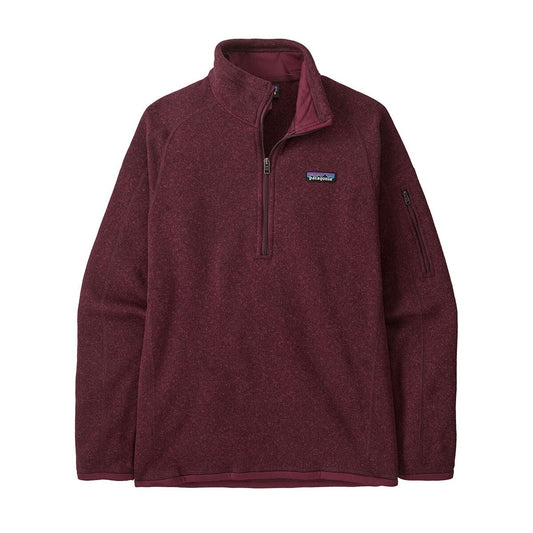 Womens Patagonia Better Sweater Quarter Zip in Berry Fig